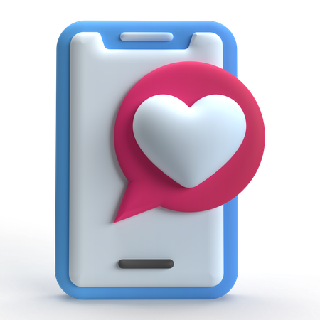 Mensagem de amor  3D Icon