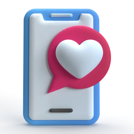 Mensagem de amor  3D Icon