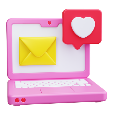 Mensagem de amor  3D Icon