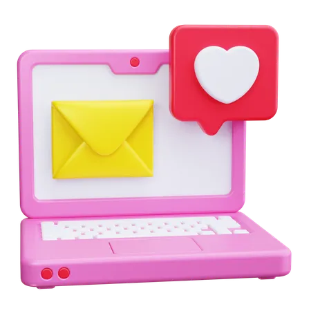 Mensagem de amor  3D Icon