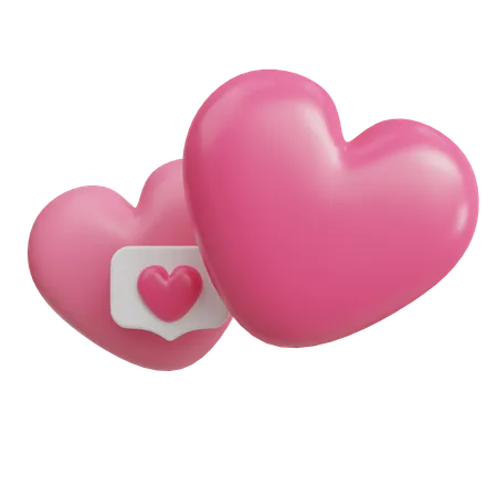 Mensagem de amor  3D Icon