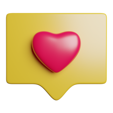 Mensagem de amor  3D Icon