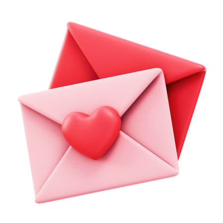 Mensagem de amor  3D Icon