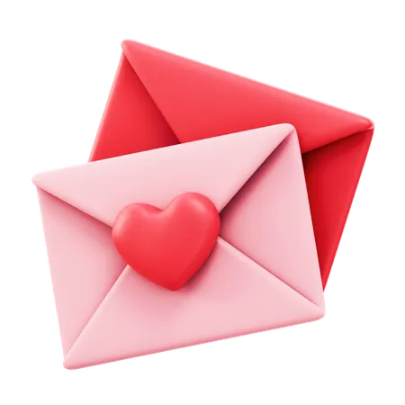 Mensagem de amor  3D Icon