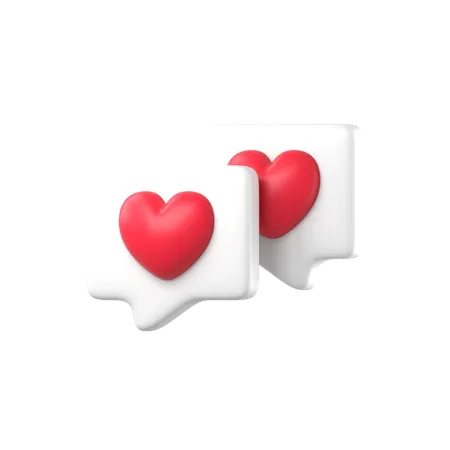 Mensagem de amor  3D Icon