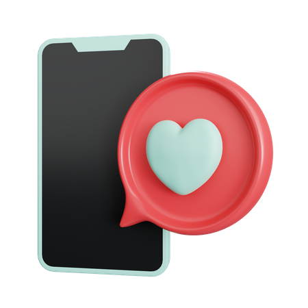 Mensagem de amor  3D Icon