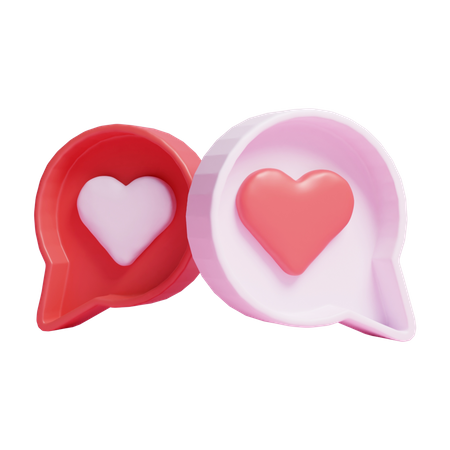 Mensagem de amor  3D Icon