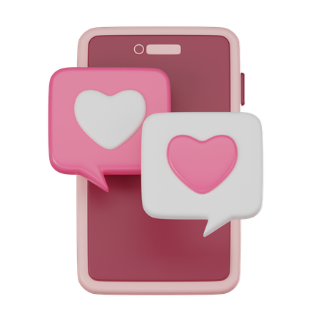 Mensagem de amor  3D Icon