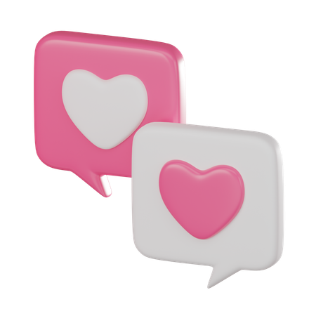 Mensagem de amor  3D Icon