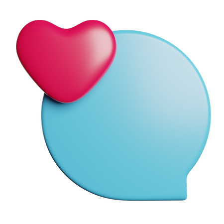 Mensagem de amor  3D Icon