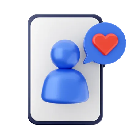 Mensagem de amor  3D Icon