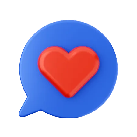 Mensagem de amor  3D Icon