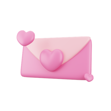 Mensagem de amor  3D Icon