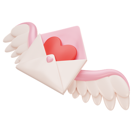 Mensagem de amor  3D Icon