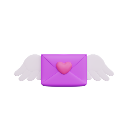 Mensagem de amor  3D Icon