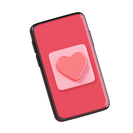 Mensagem de amor on-line  3D Icon
