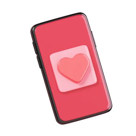 Mensagem de amor on-line  3D Icon