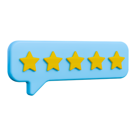 Mensagem de avaliação do cliente  3D Icon