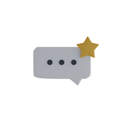 Mensagem de bate-papo favorita  3D Icon