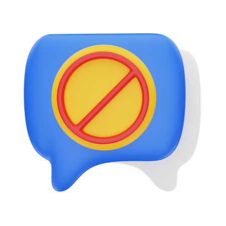 Bloquear mensagem  3D Icon