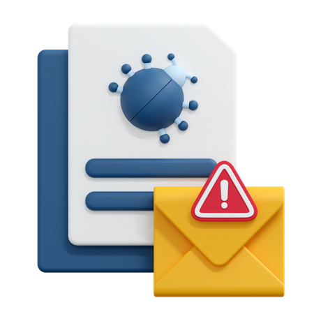 Mensagem de e-mail de bug  3D Icon