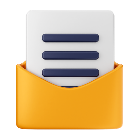 Mensagem de email  3D Icon