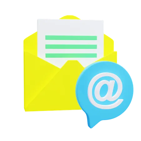 Mensagem de email  3D Icon