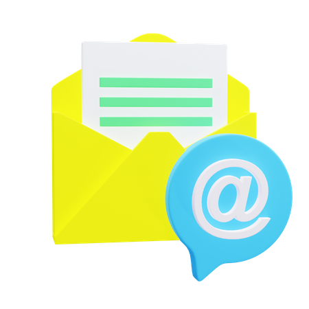 Mensagem de email  3D Icon