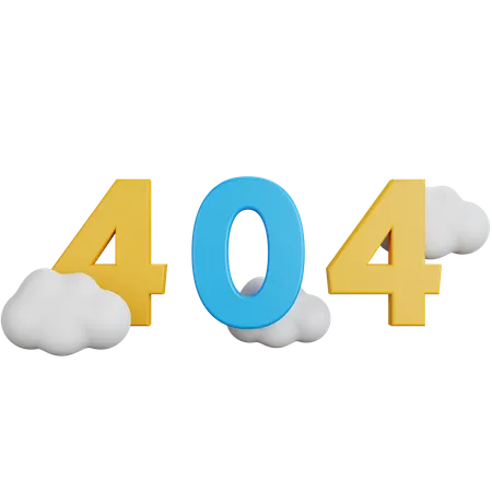 Mensagem de erro 404  3D Icon