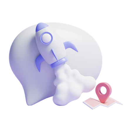 Mensagem de lançamento  3D Icon