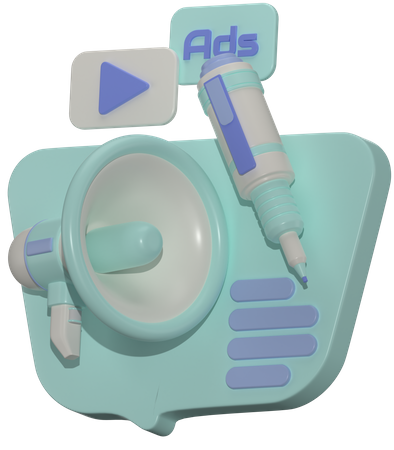 Mensagem de marketing  3D Icon