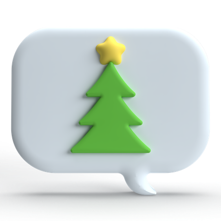 Mensagem de natal  3D Icon