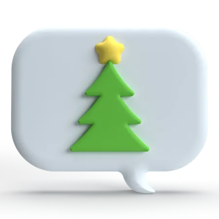 Mensagem de natal  3D Icon