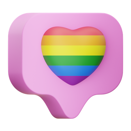 Mensagem de orgulho  3D Icon