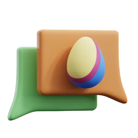 Mensagem de páscoa  3D Icon