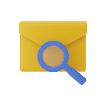 Mensagem de pesquisa  3D Icon