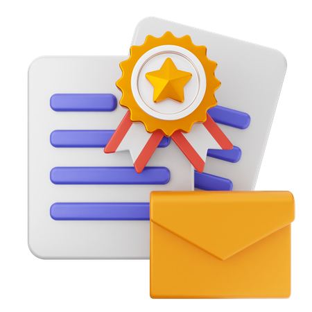 Mensagem de recompensa  3D Icon