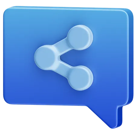 Mensagem de rede  3D Icon