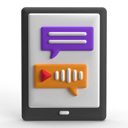 Mensagem de texto  3D Icon