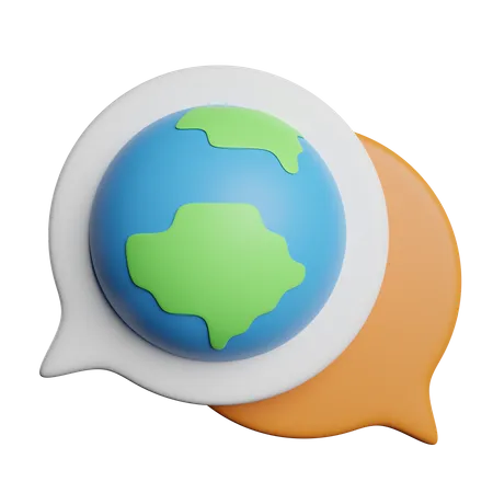 Mensagem ecológica  3D Icon
