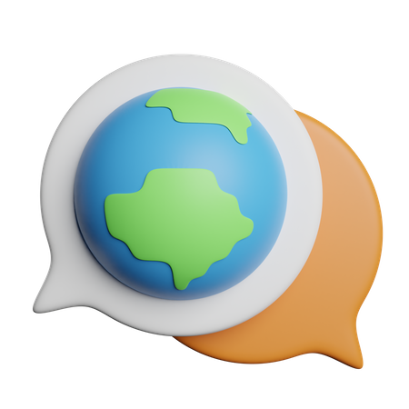 Mensagem ecológica  3D Icon