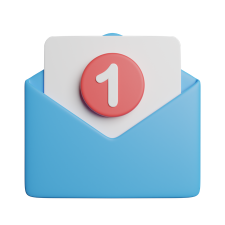 Mensagem de envelope  3D Icon