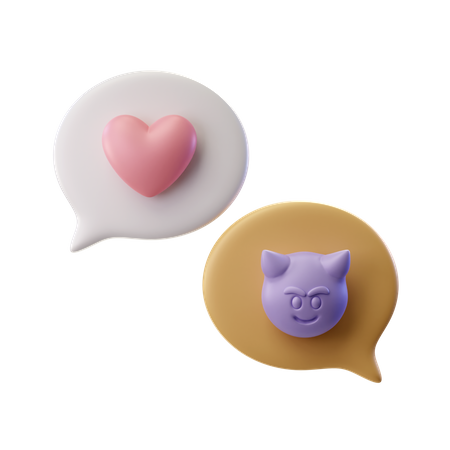 Mensagem excêntrica  3D Icon