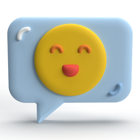 Mensagem feliz  3D Icon