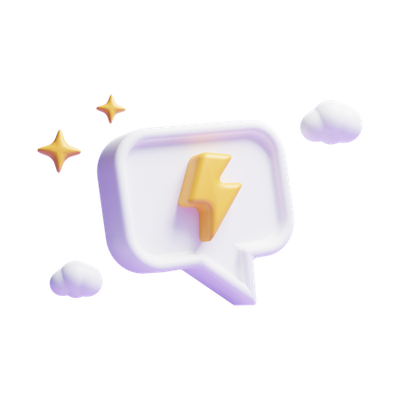 Mensagem instantânea  3D Icon