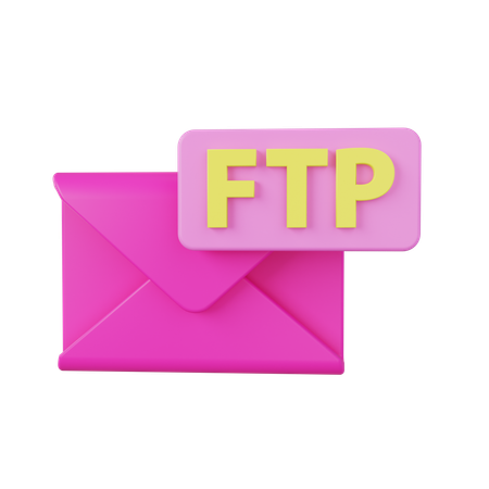 Mensagem FTP  3D Icon