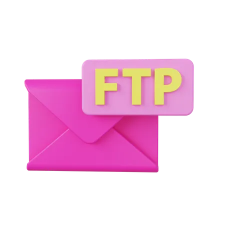 Mensagem FTP  3D Icon