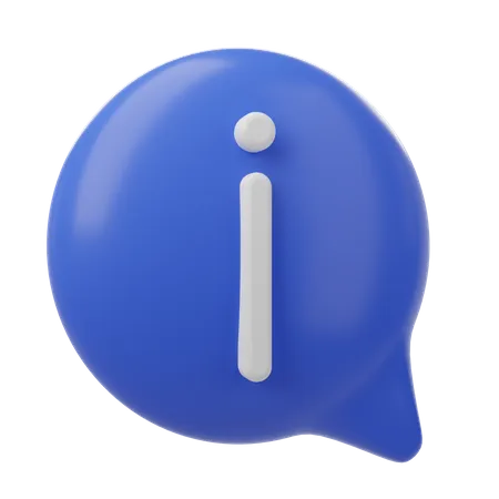 Mensagem informativa  3D Icon