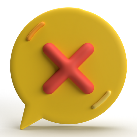 Mensagem não enviada  3D Icon