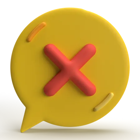 Mensagem não enviada  3D Icon